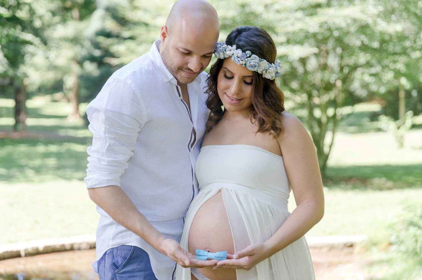 Schwangerschaftsshooting Im Sommer Babyfotografin Adina